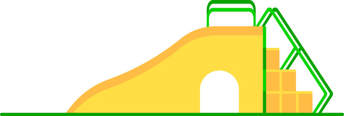Playground Slides, Slides Equipment Kindergarten Illustration
