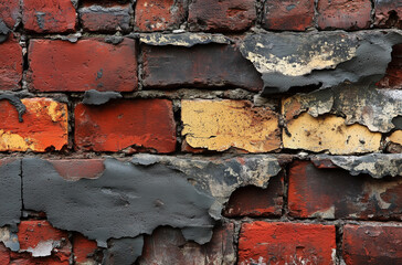 Chipped Brick with Historic Layers: Stories Told Through Textured Art