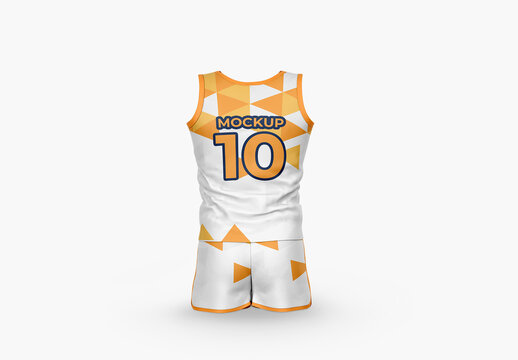 Running Gear for Athletes Mockup - Back View