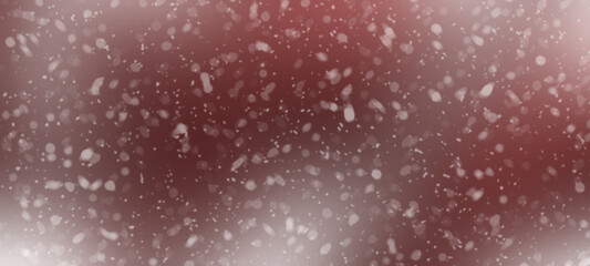Snowy christmas holiday backdrop background banner red and white 
