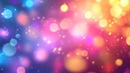 Abstract Colorful Bokeh Background