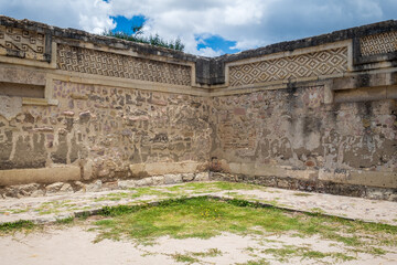 Obraz premium The pre-columbian ruins of Mitla in Oaxaca, Mexico
