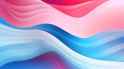 Abstract background with soft, flowing lines in shades of pink, blue, and white. The colors blend seamlessly, creating a sense of movement and depth.