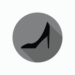 Woman Shoes Icon. High Heel, Female Footwear Symbol for Design and Websites, Presentation or Application. 
