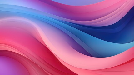 Fototapeta premium Abstract colorful background with smooth, flowing lines and a gradient of pink, blue, and purple hues.