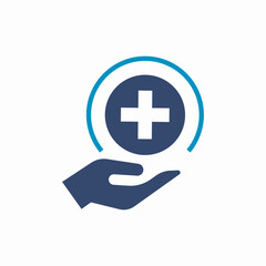Fototapeta premium health care icon sign vector