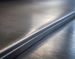 Brushed metal premium background with depth of field for a sleek and industrial look