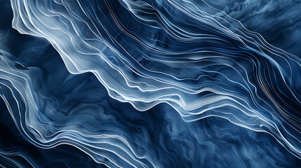 Obraz premium Abstract blue and white wavy background