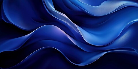 Obraz premium Abstract background featuring flowing blue waves