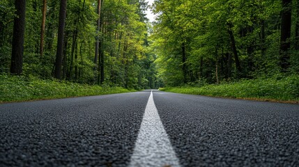 Obraz premium Road Through the Forest