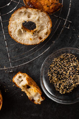 homemade bagel 