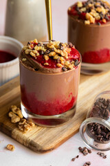 raspberry chocolate mousse 