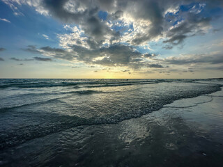 sunsetting over ocean in south florida