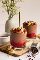 homemade chocolate mousse 