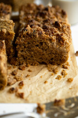 slice of cake with chocolate