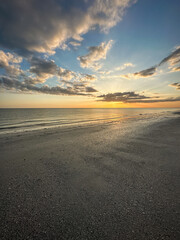 sunset over ocean at florida beach
