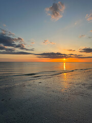 sunset in florida beach