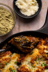 eggplant parmesan skillet 