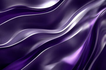 Fototapeta premium A luxury abstract background with sleek silver lines gently flowing across a smooth, deep purple surface, creating a timeless and elegant design.
