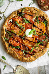 baked tomato galette 