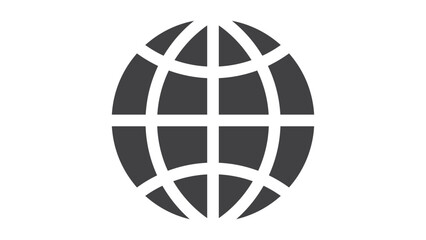 Browser Icon Glyph Style, Vector Graphic, Single Icon.