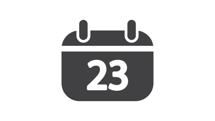 Calendar Icon Glyph Style,Vector,Date Time Icon,Single Icon.
