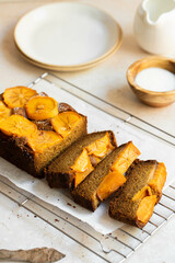 sliced persimmon bread 