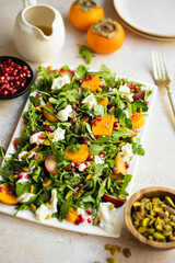 Salad with Persimmons 