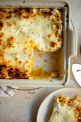 homemade pumpkin lasagna 