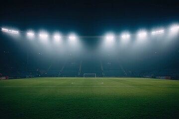 the soccer stadium with the bright lights , ai