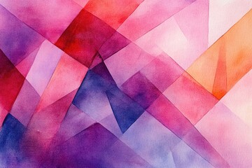 Fototapeta premium Abstract watercolor background with pink, purple and orange. Perfect for adding a modern, artistic touch to your website, blog, or social media.