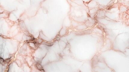 Obraz premium Rose gold and white marble texture, modern and elegant marble generative ai