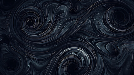 Obraz premium Abstract dark blue and black marble swirl background.