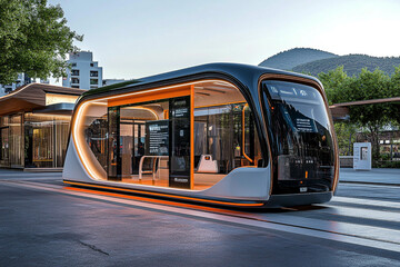 The Light Rail coming into Circular Quay Terminus.