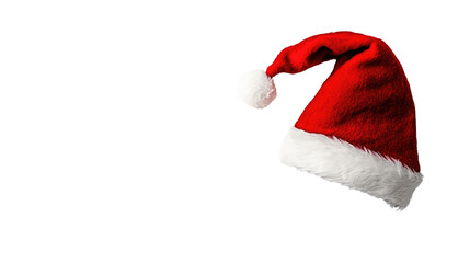 Santa's hat on a white transparent background