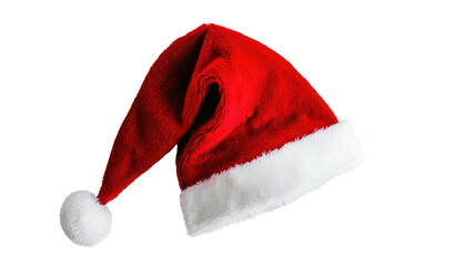 Santa's hat on a white transparent background