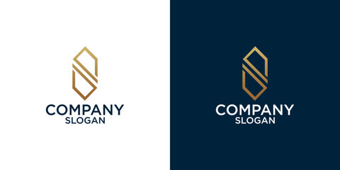 letter s abstract monogram logo vector design