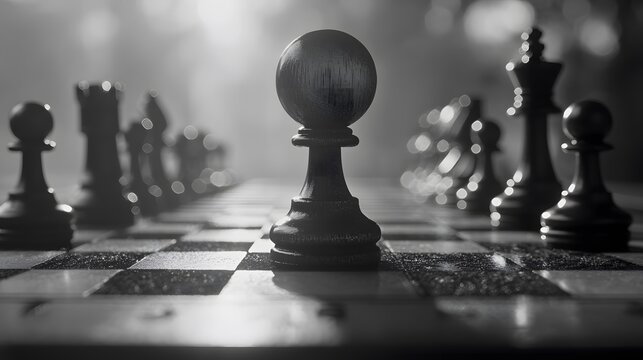 Opening Gambit: A close-up of a chessboard&mdash;an intricate 8x8 grid. The pieces&mdash;black and white&mdash;await their players&rsquo; commands. 