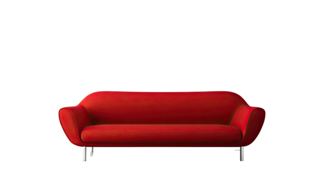 sofa on a white transparent background