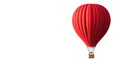 Naklejka premium Hot air balloon on a white transparent background
