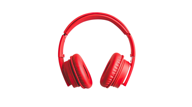 headphones on a white transparent background