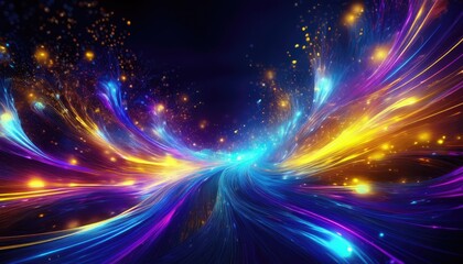 Naklejka premium Abstract colorful light streaks