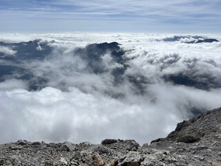 Picturesque and beautiful clouds over the Julian Alps, Strmec na Predelu (Triglav National Park, Slovenia) - Malerische und schöne Wolken über den Julischen Alpen (Triglav-Nationalpark, Slowenien)
