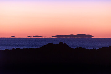 sunset over the ocean