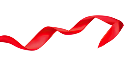 ribbon on a white transparent background