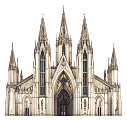 Fototapeta premium The stunning St isolated on transparent background