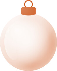 orange christmas ball duotone
