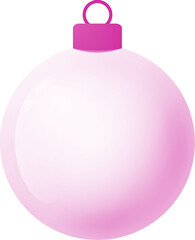 pink christmas ball duotone