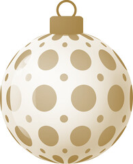 gold christmas ball duotone