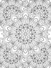 All these designs are hand-drawn and unique 
Flower Beautiful black and white illustration for adult coloring book,
This is a printable Beautiful Zentangle Coloring page for KDP Interior, POD products